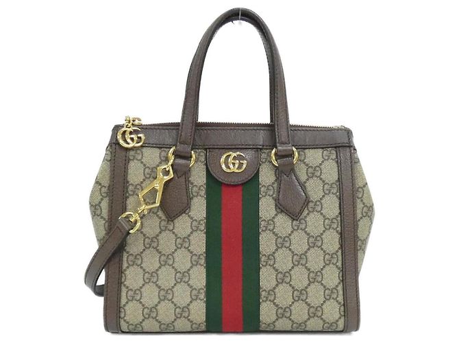 Bolsa de mão Gucci Ophidia Marrom Bege