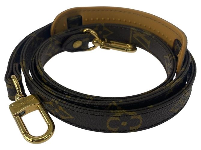 Louis Vuitton Monogram Brown Leather Strap