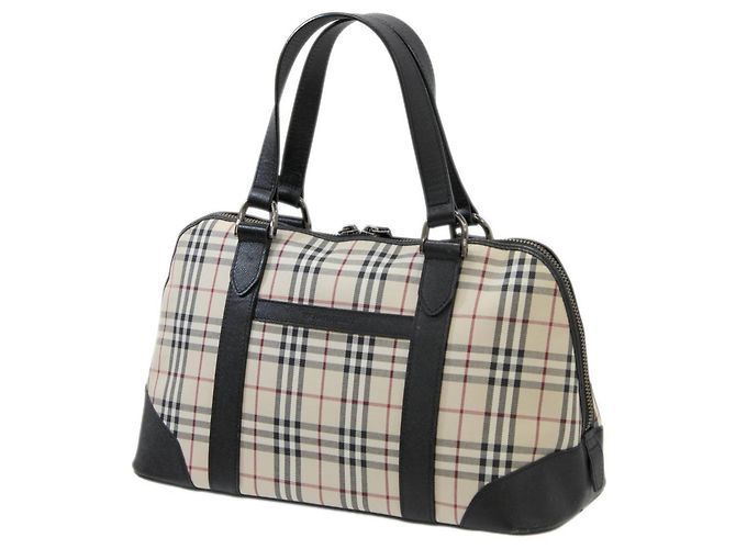Burberry Nova Check Canvas Handtasche Mehrfarben