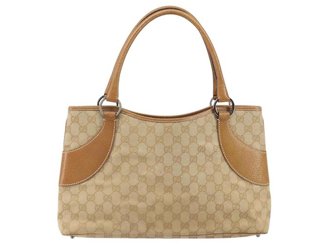 Gucci D-Ring GG Canvas Large Bege