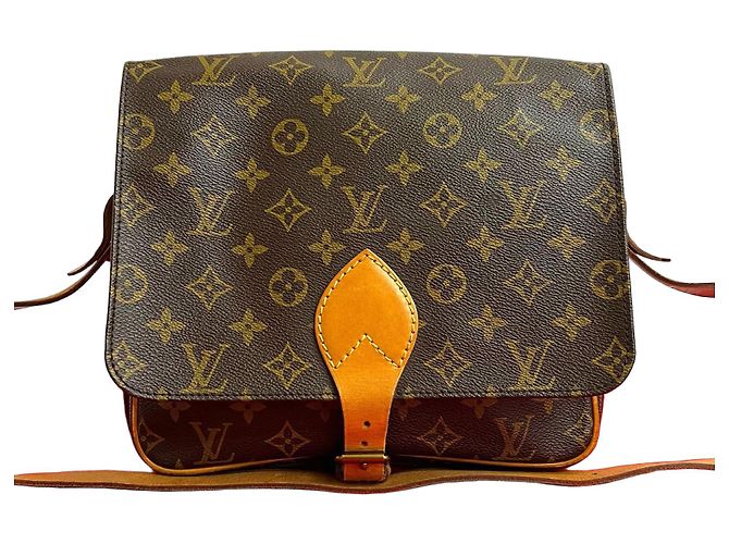 Bolsa de Ombro Cartouchiere Monogram Louis Vuitton Marrom