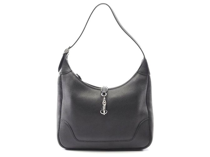 Hermès Borsa a Spalla Hermes Trim 31 Evercolor Nera Nero