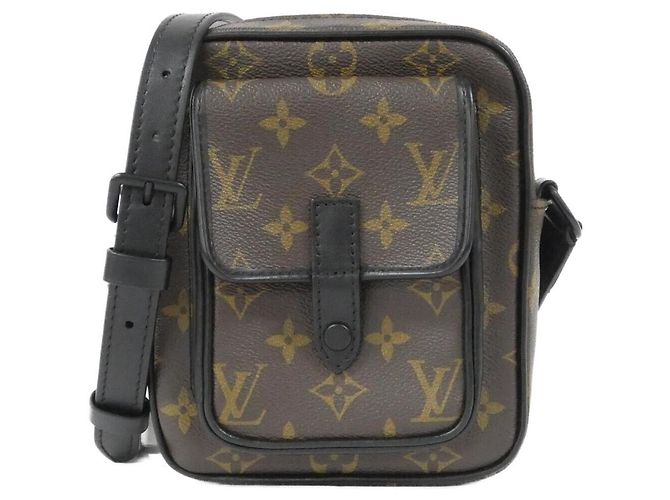 Bolsa de Ombro Christopher Monogram Louis Vuitton Marrom