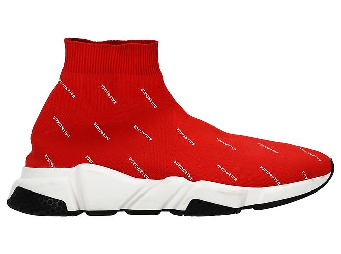 Baskets Speed Balenciaga en polyester rouge