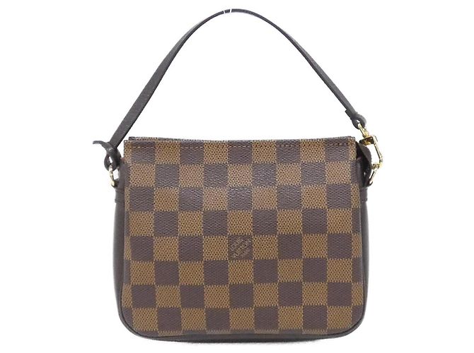 Pochette per il trucco Damier Trusse Louis Vuitton Marrone