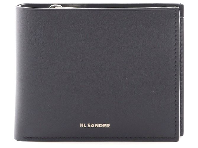 Jil Sander Leather Zip Pocket Wallet Black