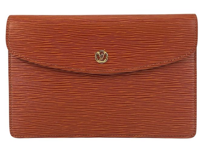 Pochette Louis Vuitton Epi Montaigne 27 Marron