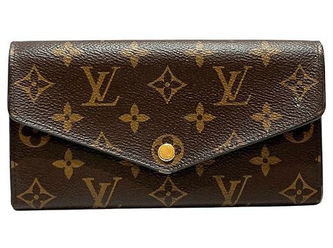 Louis Vuitton Portefeuille Sarah Monogram Long Wallet Brown
