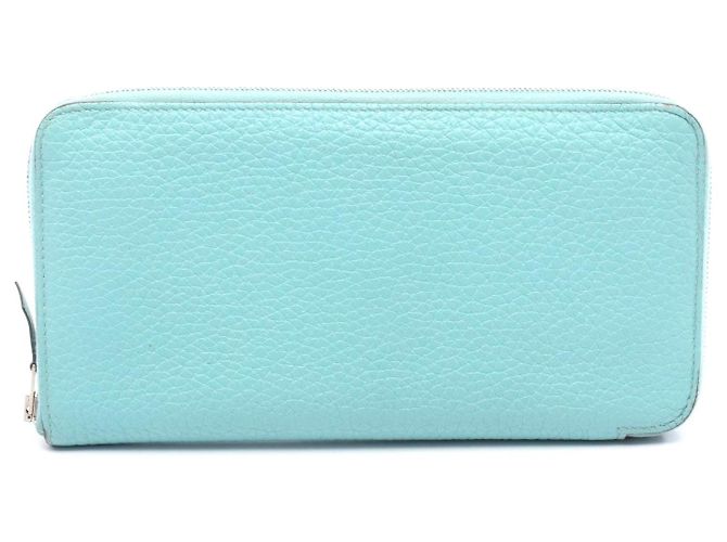 Cartera Larga Azap de Cuero Hermès Azul