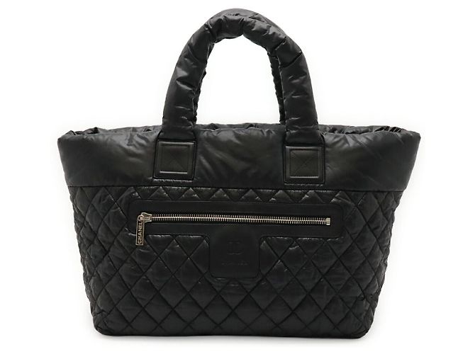 Chanel Coco Cocoon Medium Tote Bag Nylon Black