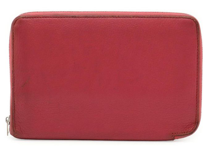 Carteira longa combinada Azap em couro de cabra Hermès Rosa