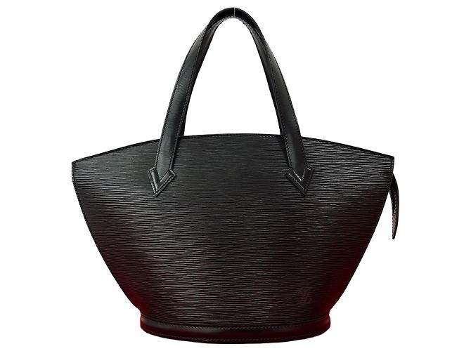 Louis Vuitton Saint Jacques Epi Leather Handbag Black