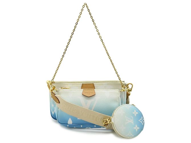 Borsa a Spalla 2 in 1 Multi Pochette Accessoires Monogram Louis Vuitton Blu