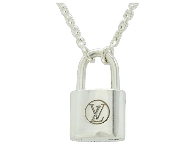 Colgante de Collar Silver Lockit Louis Vuitton Plata Metálico