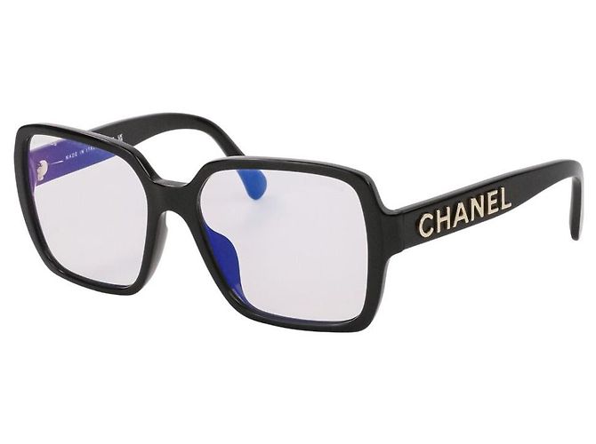 Chanel Square Shape Sunglasses Black