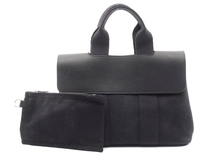 Borsa in pelle Hermès Valparaiso PM Nera Nero
