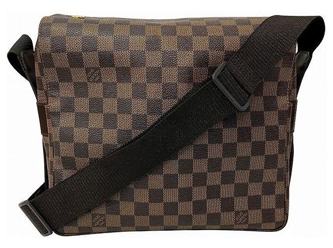 Borsa a Spalla Naviglio Damier Louis Vuitton Marrone