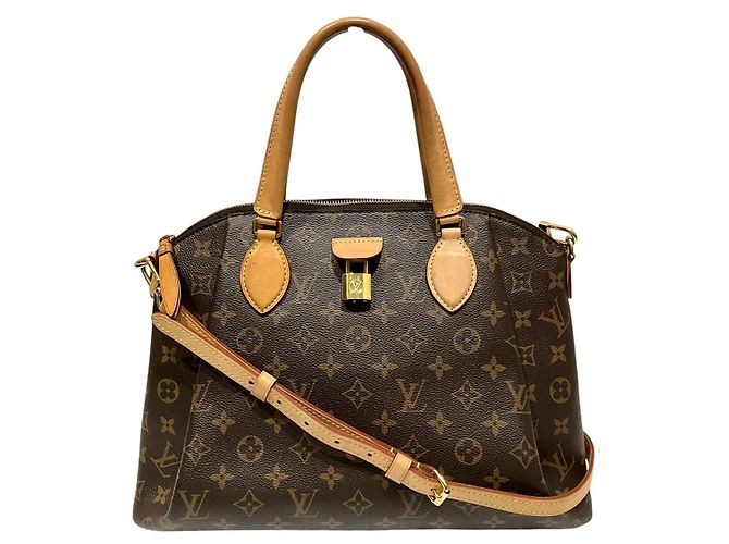 Louis Vuitton RIVOLI MM Monogram Shoulder Bag Brown