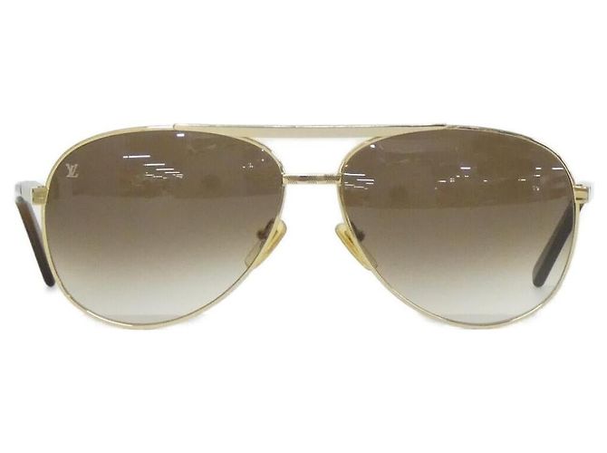 Occhiali da sole Attitude Pilot Louis Vuitton D'oro Metallico