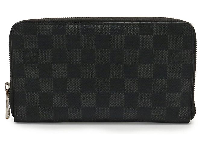 Louis Vuitton Zippy Organizer Damier Graphite Long Wallet Black