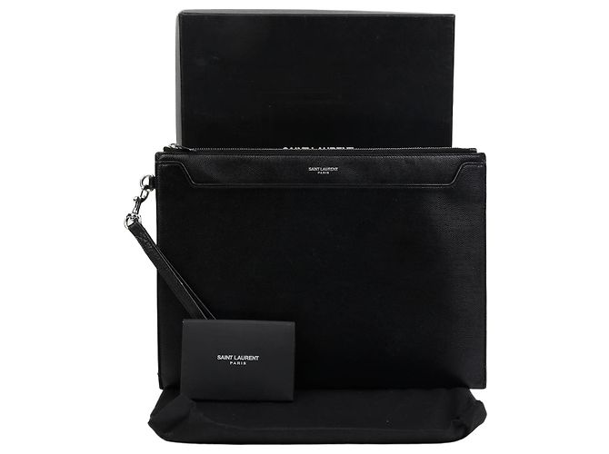 Saint Laurent Clutch porta tablet Catherine Nero