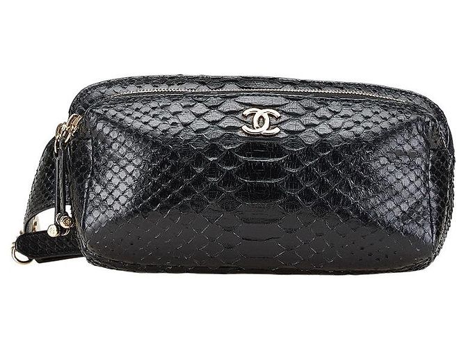Timeless Chanel Coco Mark Leder Bauchtasche Schwarz