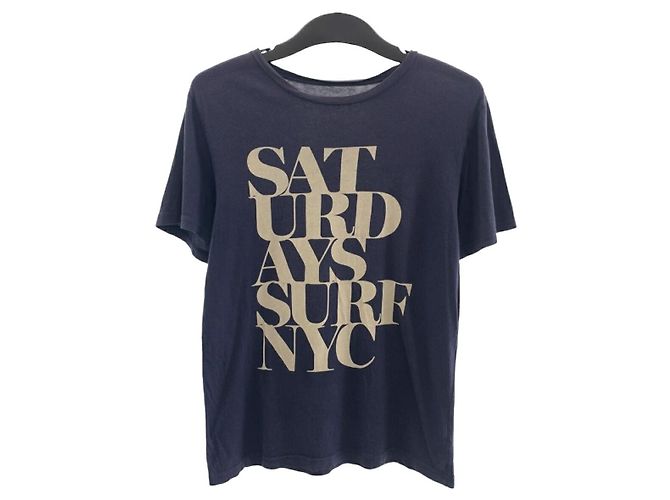 Autre Marque Camiseta de algodón Saturdays Surf NYC Azul