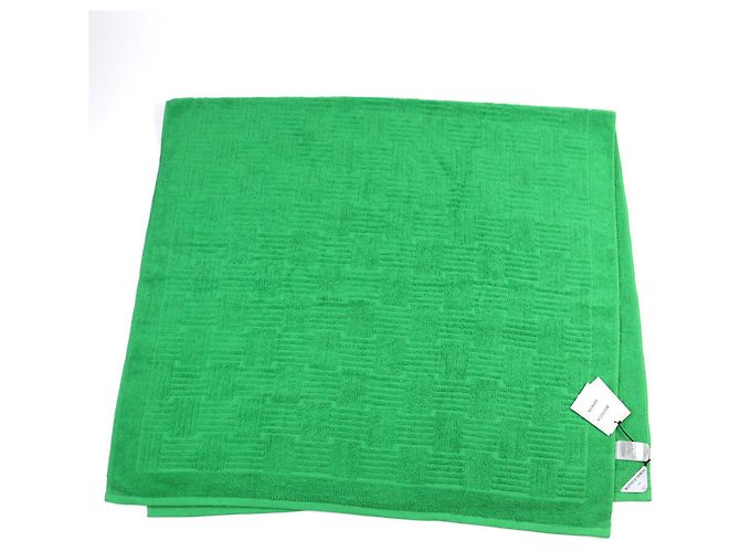 Toalla de Playa de Algodón Bottega Veneta 651118 Verde