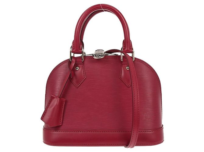 Bolsa Alma Louis Vuitton em couro Epi BB Rosa