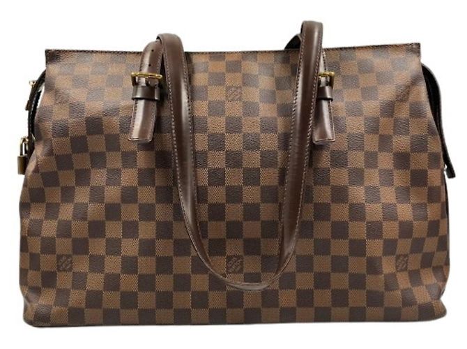Borsa Tote Damier Chelsea Louis Vuitton Marrone Damier ebene