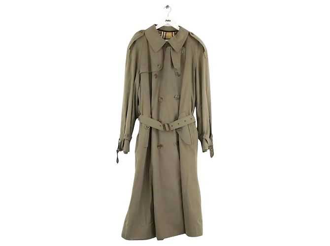 Burberry Khaki cotton trench coat