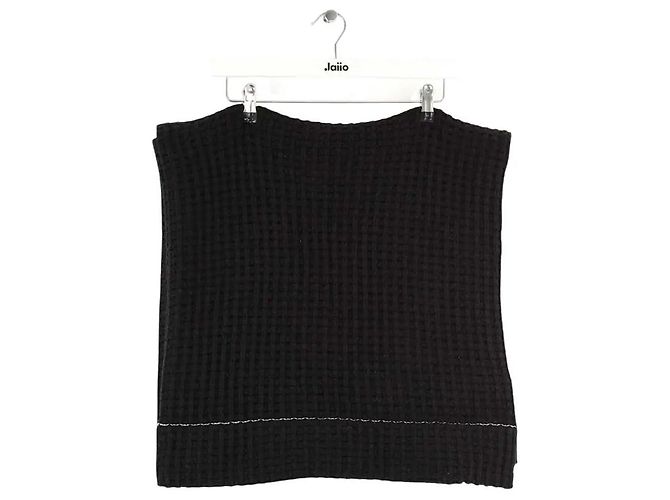 Maison Martin Margiela Sciarpa in lana nera Nero