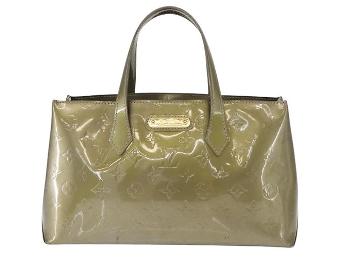 Bolsa Louis Vuitton Wilshire Monogram Vernis PM Marrom