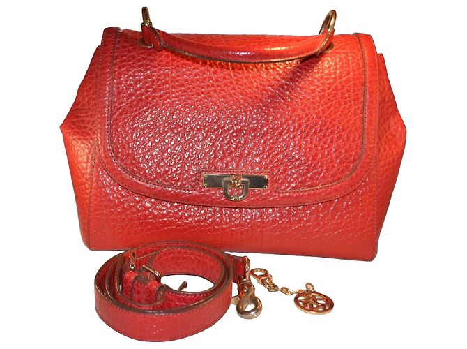 DKNY Handtasche aus rotem Leder