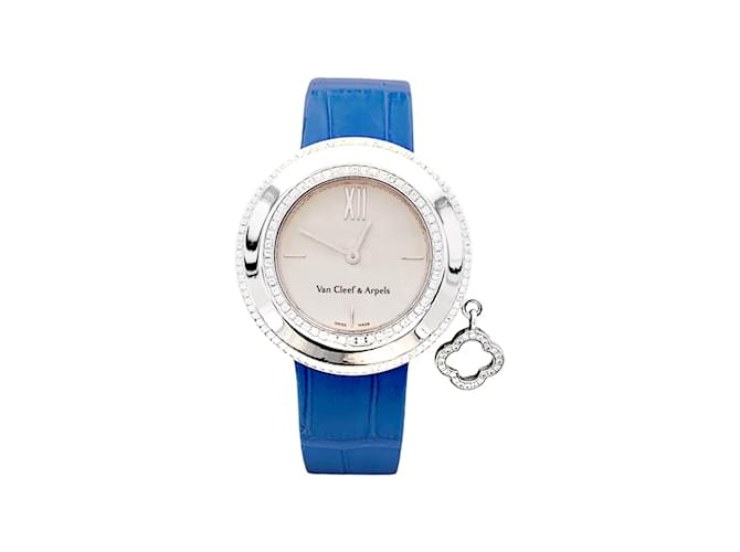 Relógio Feminino Van Cleef & Arpels, "Charms", ouro branco, diamantes. 