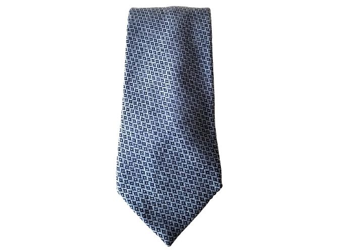 Façonnable Corbata azul con rombos 