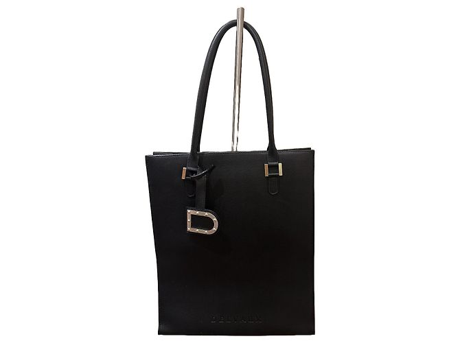 Delvaux Le Jeff Tote Bag Leder Schwarz