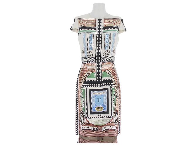 Vestido estampado Mary Katrantzou de poliéster Multicolor