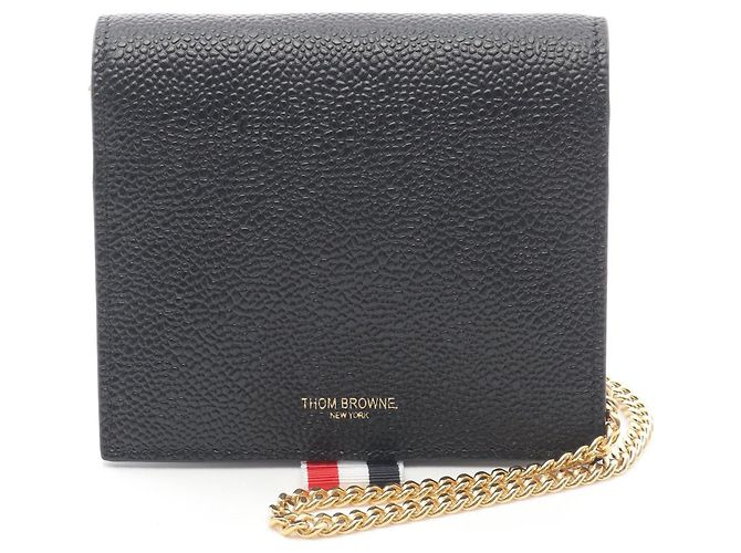 Thom Browne Leder-Kartenetui