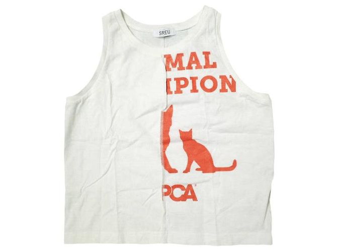 Autre Marque SREU Remake Baumwoll-Tanktop Weiß