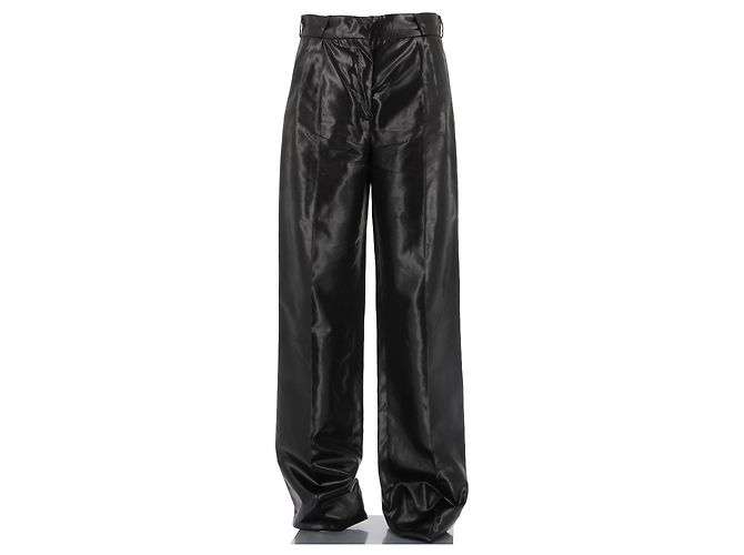 Calças de verniz preto Coperni