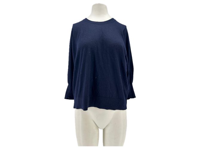 Maglione in cashmere blu navy Eric Bompard 
