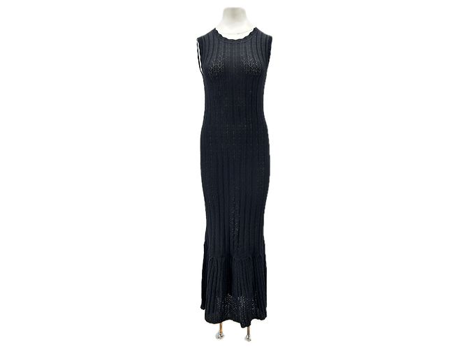Autre Marque Langes schwarzes Kleid "Molino"