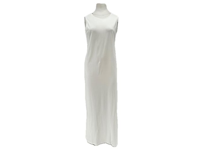 Autre Marque Vestido largo blanco atado en la espalda "Rayna"
