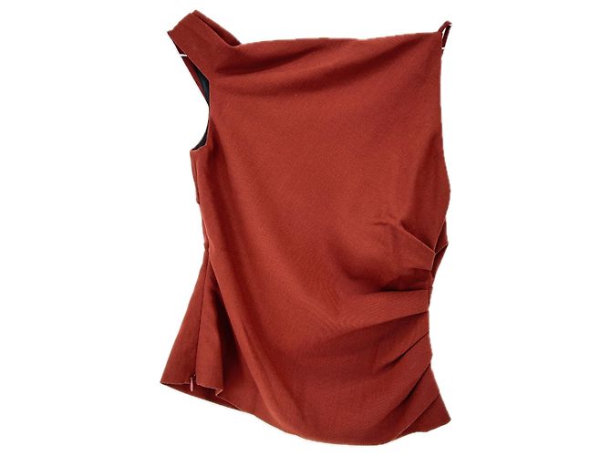 A.L.C Asymmetrical Red Wool Top