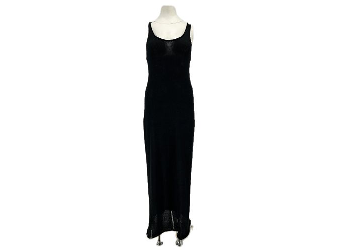 Autre Marque Robe longue noire à bretelles BOA