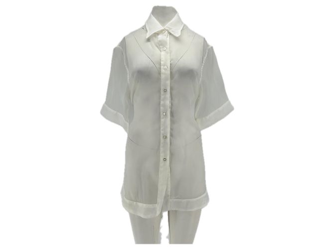 Autre Marque Camicia bianca trasparente APPARIS Bianco