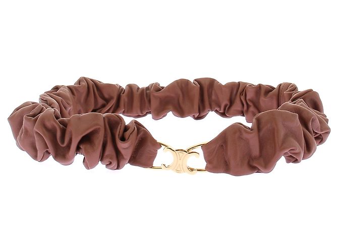 Céline Triomphe Gürtel Leder Camel Kamel 