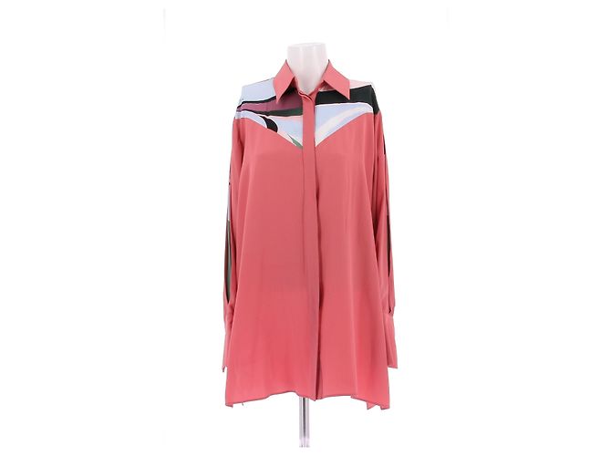 Camicia di seta Emilio Pucci arancione