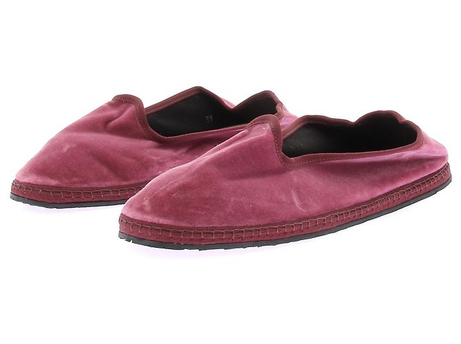 Pierre Balmain Bailarinas de terciopelo Burdeos